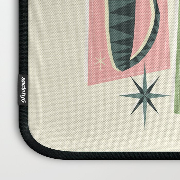 Retro Patchwork Tabbies ©studioxtine Laptop Sleeve Gallery Image 3