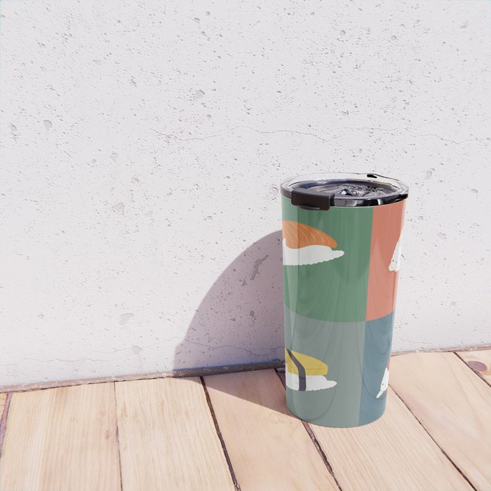 Sushi Cat 2x2 Travel Mug Gallery Image 4