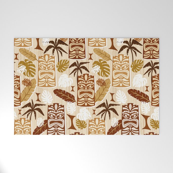 Tiki Time Brown Welcome Mat Gallery Image 1