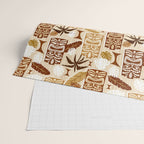 Tiki Time Brown Wrapping Paper Gallery Image 2
