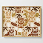 Tiki Time Brown Serving Tray Gallery Image 1