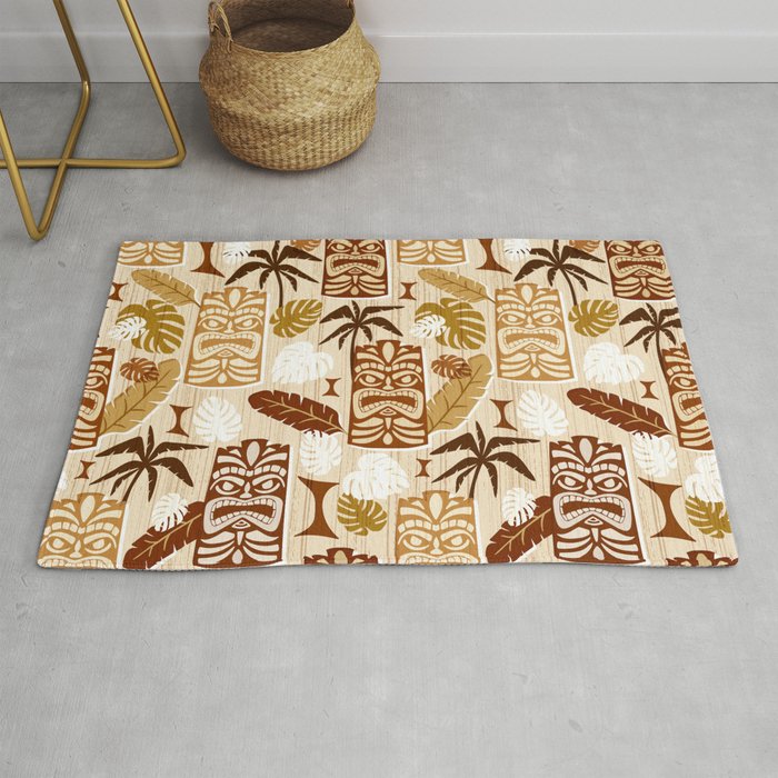 Tiki Time Brown Rug Gallery Image 1