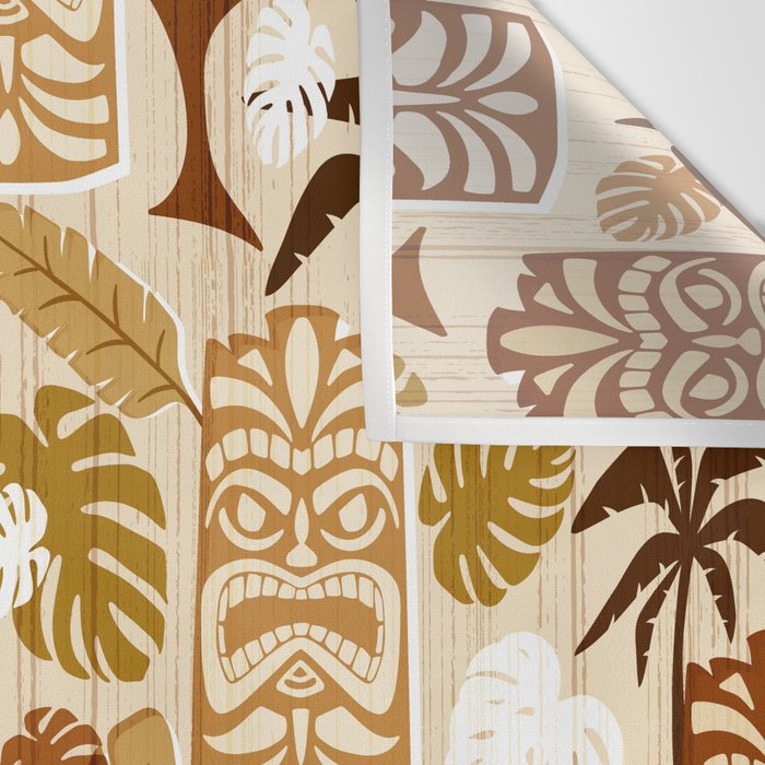 Tiki Time Brown Wall Tapestry Gallery Image 3