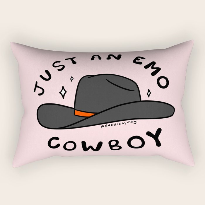Just An Emo Cowboy Rectangular Pillow Gallery Image 1