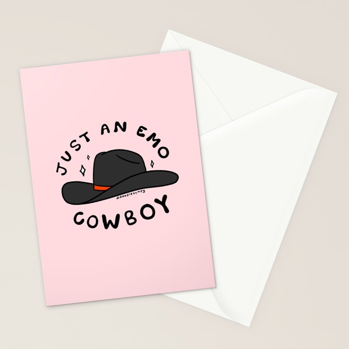 Just An Emo Cowboy Stationery Card Gallery Image 2