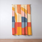 Abstract Geometric Shapes 31 Window Curtain Gallery Image 3