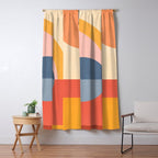 Abstract Geometric Shapes 31 Window Curtain Gallery Image 5