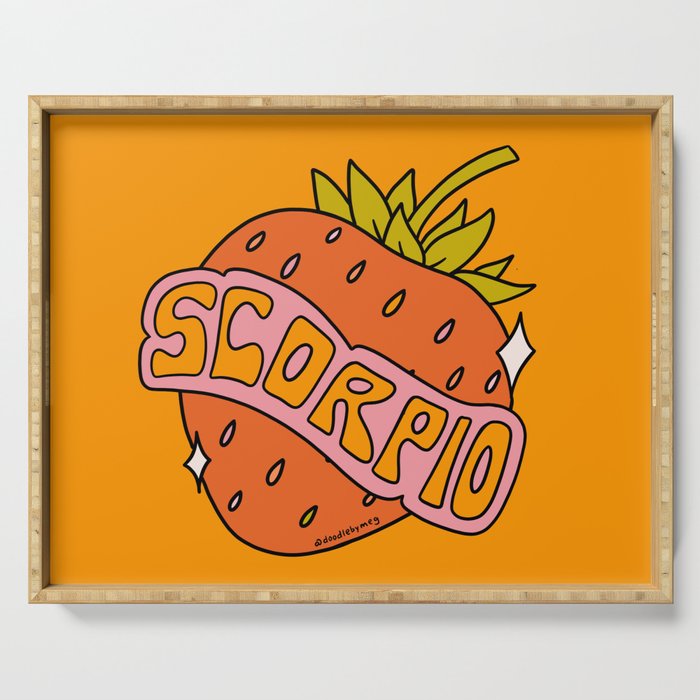 Scorpio Strawberry Serving Tray Gallery Image 1