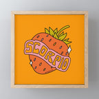 Scorpio Strawberry Mini Art Print Gallery Image 1