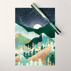 Spring Night Vista Wrapping Paper Gallery Image 1