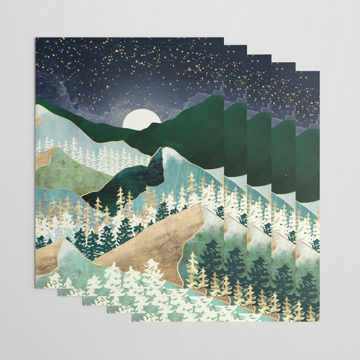 Spring Night Vista Wrapping Paper Gallery Image 3