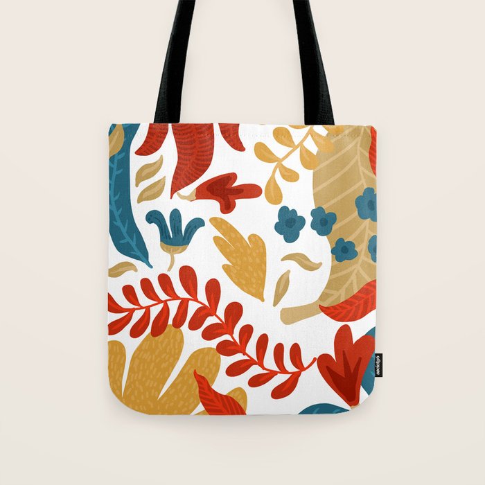 Echo of Innocence | Botanical Nature Eclectic Plants | Vintage Floral Rustic Spring Garden Blossom Tote Bag Gallery Image 1