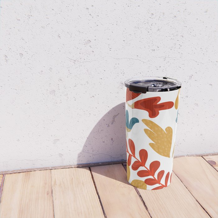 Echo of Innocence | Botanical Nature Eclectic Plants | Vintage Floral Rustic Spring Garden Blossom Travel Mug Gallery Image 4