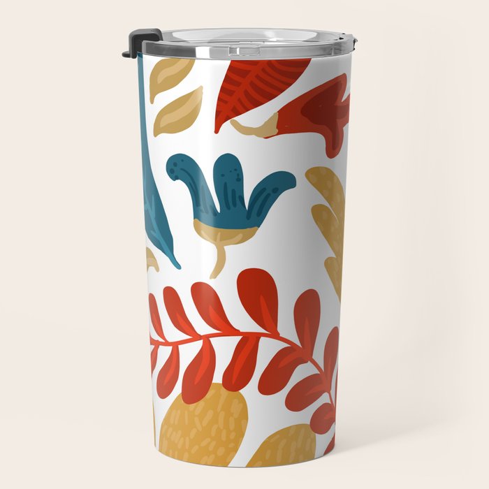Echo of Innocence | Botanical Nature Eclectic Plants | Vintage Floral Rustic Spring Garden Blossom Travel Mug Gallery Image 3
