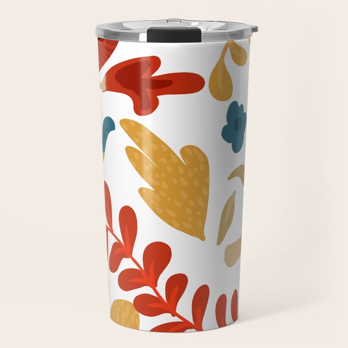 Echo of Innocence | Botanical Nature Eclectic Plants | Vintage Floral Rustic Spring Garden Blossom Travel Mug Gallery Image 1