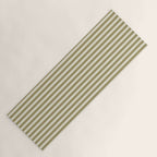 Olive Green Stripes Yoga Mat Gallery Image 1