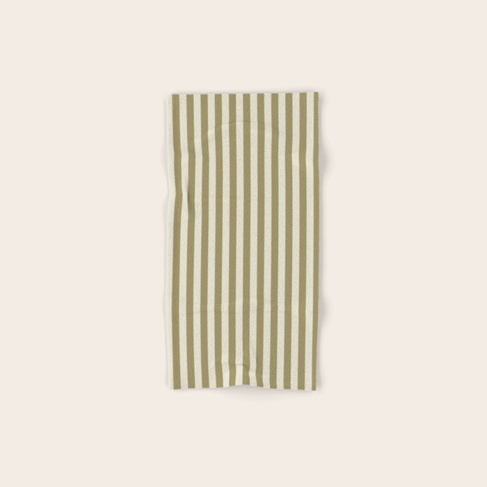 Olive Green Stripes Bath Towel Gallery Image 1