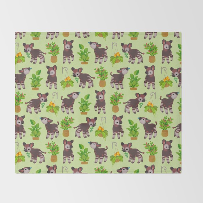 Okapi Throw Blanket Gallery Image 2