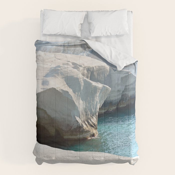 Milos Sarakiniko Beach Comforter Gallery Image 1