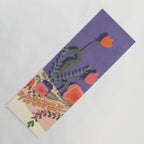 Flowers in violet room Yoga Mat Gallery Image 1