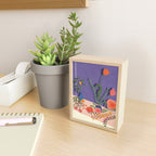 Flowers in violet room Mini Art Print Gallery Image 2