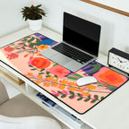 Flowers in violet room Desk Mat Gallery Image 2