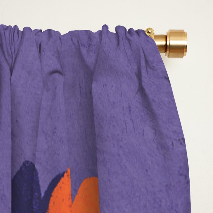 Flowers in violet room Window Curtain Gallery Image 2