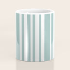 Classic Stripes XXXVII - Sage Green Coffee Mug Gallery Image 4