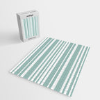 Classic Stripes XXXVII - Sage Green Jigsaw Puzzle Gallery Image 2