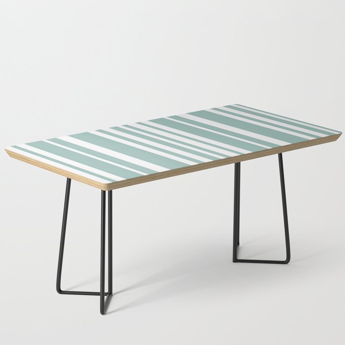 Classic Stripes XXXVII - Sage Green Coffee Table Gallery Image 1