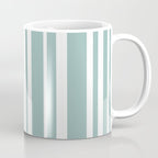 Classic Stripes XXXVII - Sage Green Coffee Mug Gallery Image 1