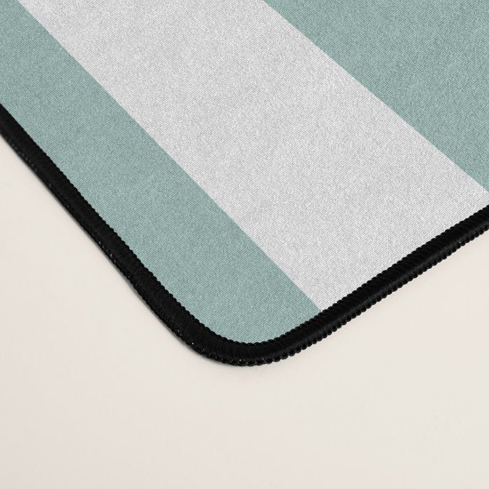 Classic Stripes XXXVII - Sage Green Desk Mat Gallery Image 4
