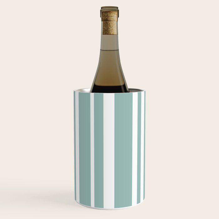 Classic Stripes XXXVII - Sage Green Wine Chiller Gallery Image 3