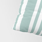 Classic Stripes XXXVII - Sage Green Pillow Sham Gallery Image 4