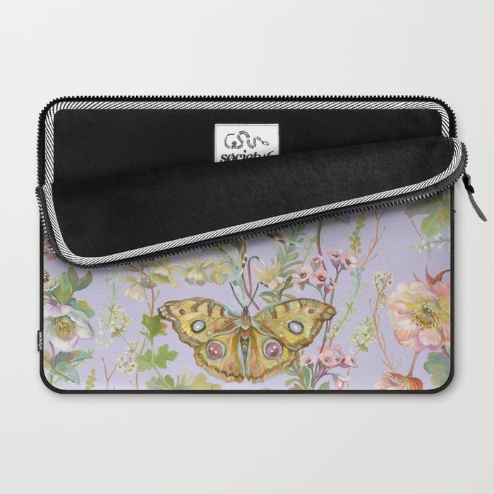 Butterfly Purple Garden Laptop Sleeve Gallery Image 2