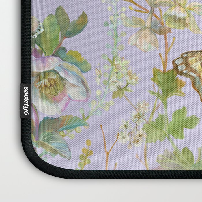 Butterfly Purple Garden Laptop Sleeve Gallery Image 3