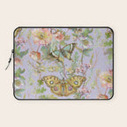 Butterfly Purple Garden Laptop Sleeve Gallery Image 1
