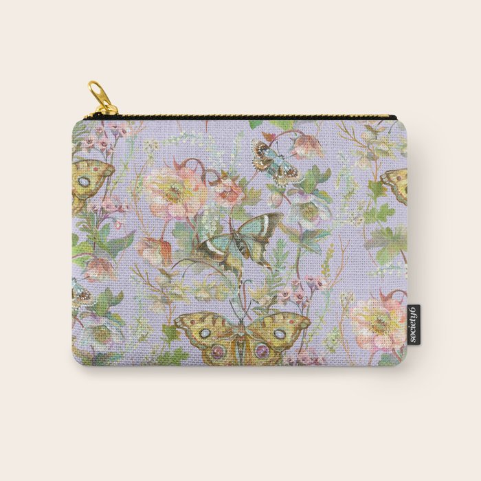 Butterfly Purple Garden Carry All Pouch Gallery Image 1