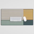 Color Block Line Abstract VIII Desk Mat Gallery Image 1