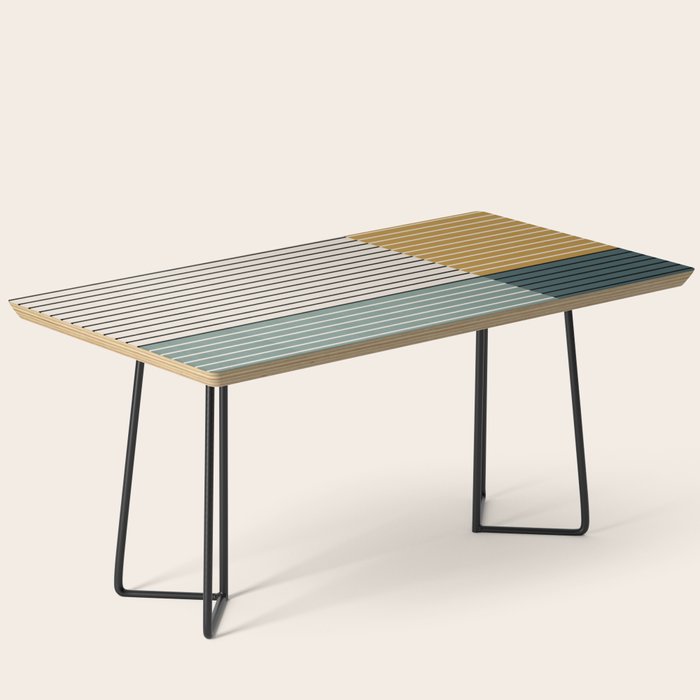 Color Block Line Abstract VIII Coffee Table Gallery Image 1