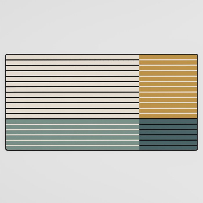 Color Block Line Abstract VIII Desk Mat Gallery Image 3