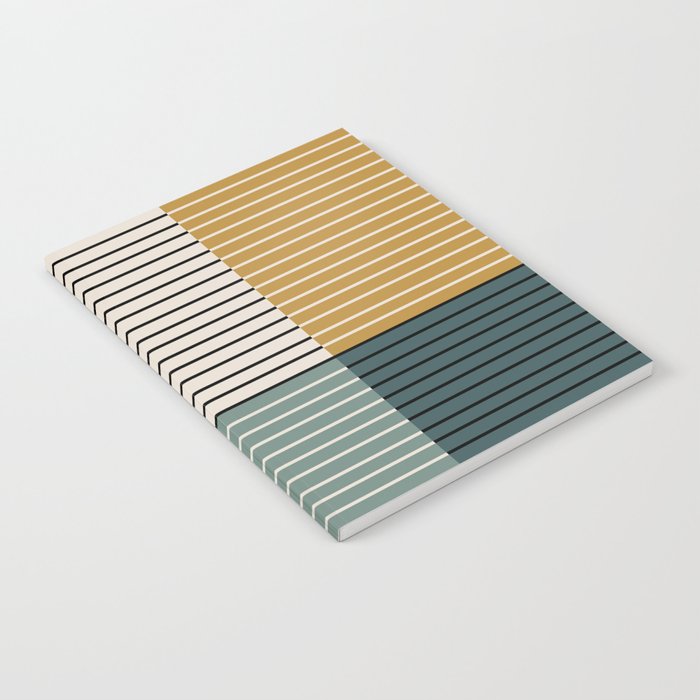 Color Block Line Abstract VIII Notebook Gallery Image 2