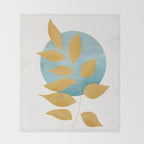 Soft Abstract Shapes 07 Throw Blanket Gallery Image 2