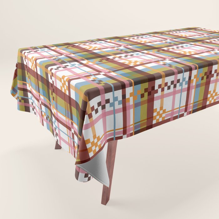 Bold Grid Aesthetic Tablecloth Gallery Image 1