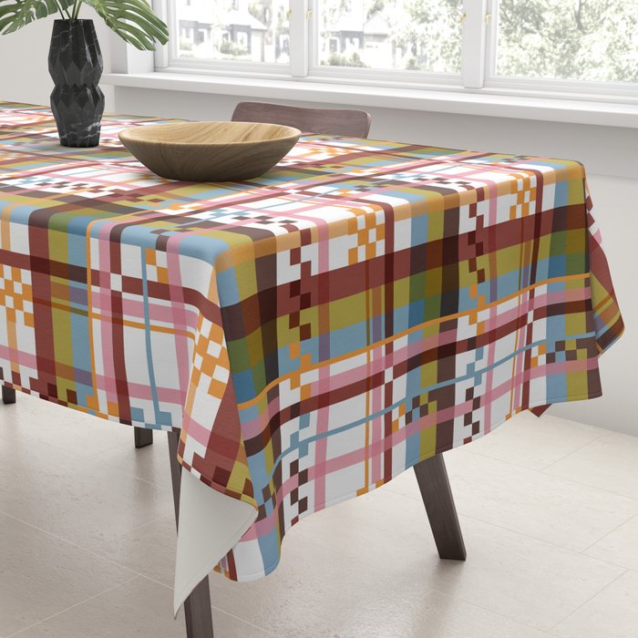 Bold Grid Aesthetic Tablecloth Gallery Image 3