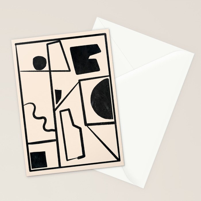 Modern Abstract Minimal Shapes 40 Stationery Card Gallery Image 2