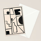 Modern Abstract Minimal Shapes 40 Stationery Card Gallery Image 2