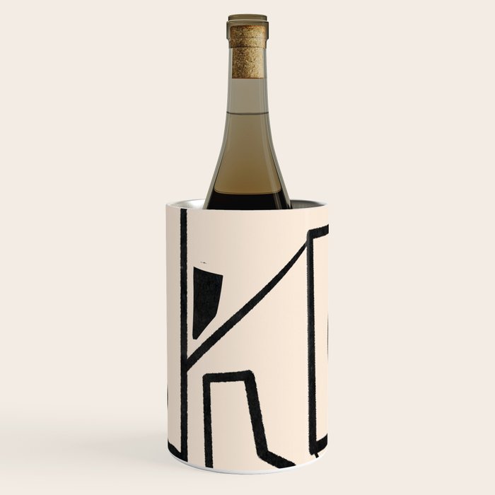 Modern Abstract Minimal Shapes 40 Wine Chiller Gallery Image 1
