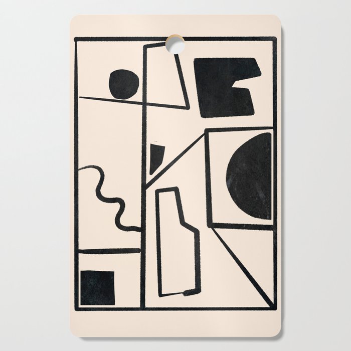 Modern Abstract Minimal Shapes 40 Cutting Board Gallery Image 1