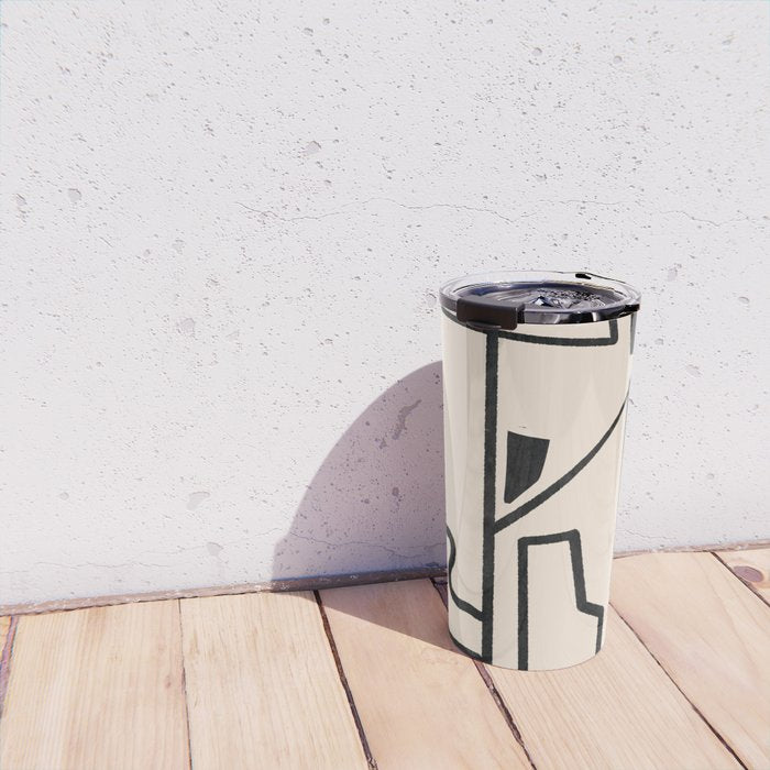 Modern Abstract Minimal Shapes 40 Travel Mug Gallery Image 4